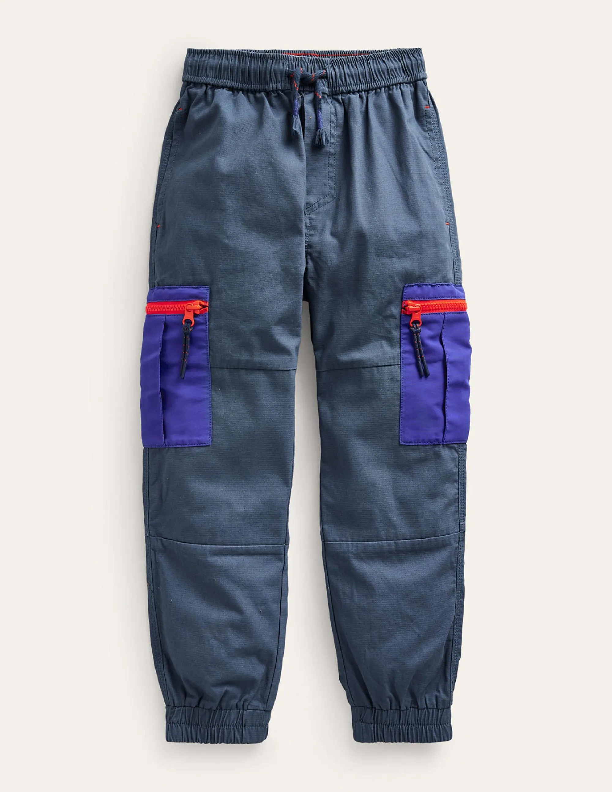 Ripstop Cargo Trousers-Robot Blue