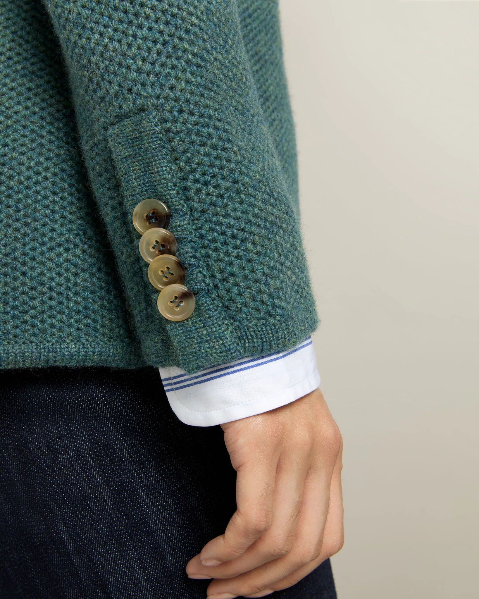 Sheridan Jacket in Heather Pine Cashmere