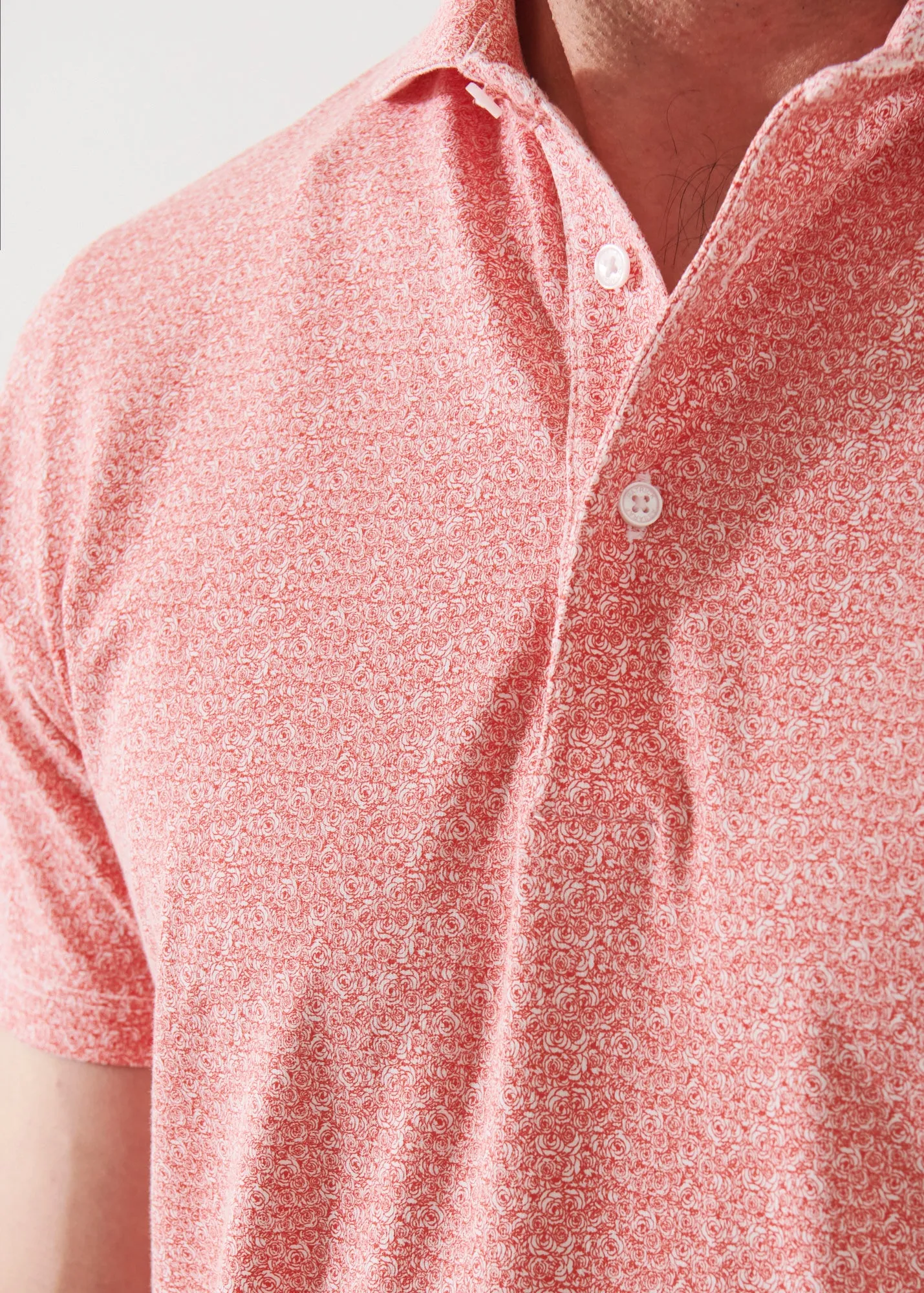 SHORT SLEEVE MINI FLORAL POLO