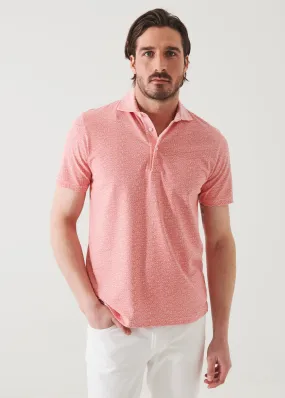 SHORT SLEEVE MINI FLORAL POLO