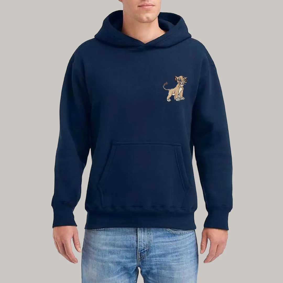 Simba and Nala Embroidered Hoodie