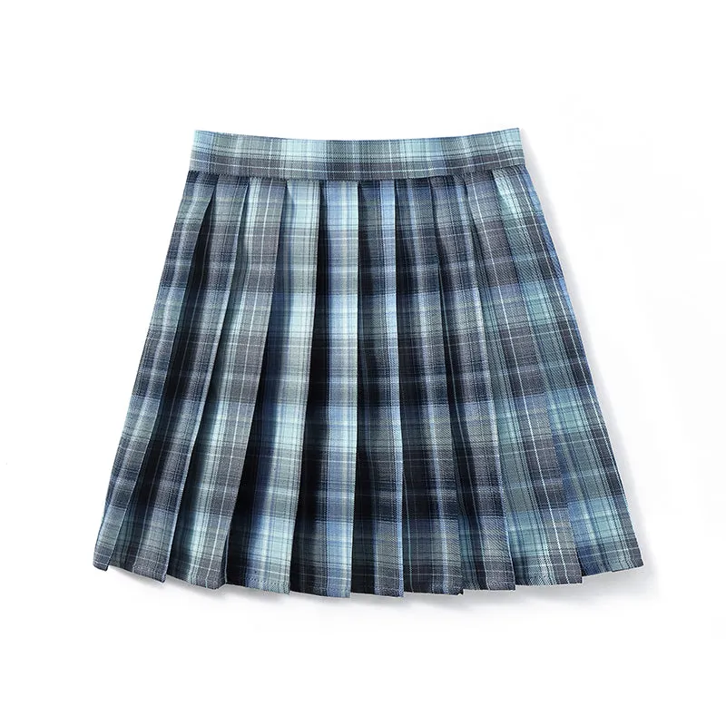 [Starry Night] JK vintage plaid uniform skirt