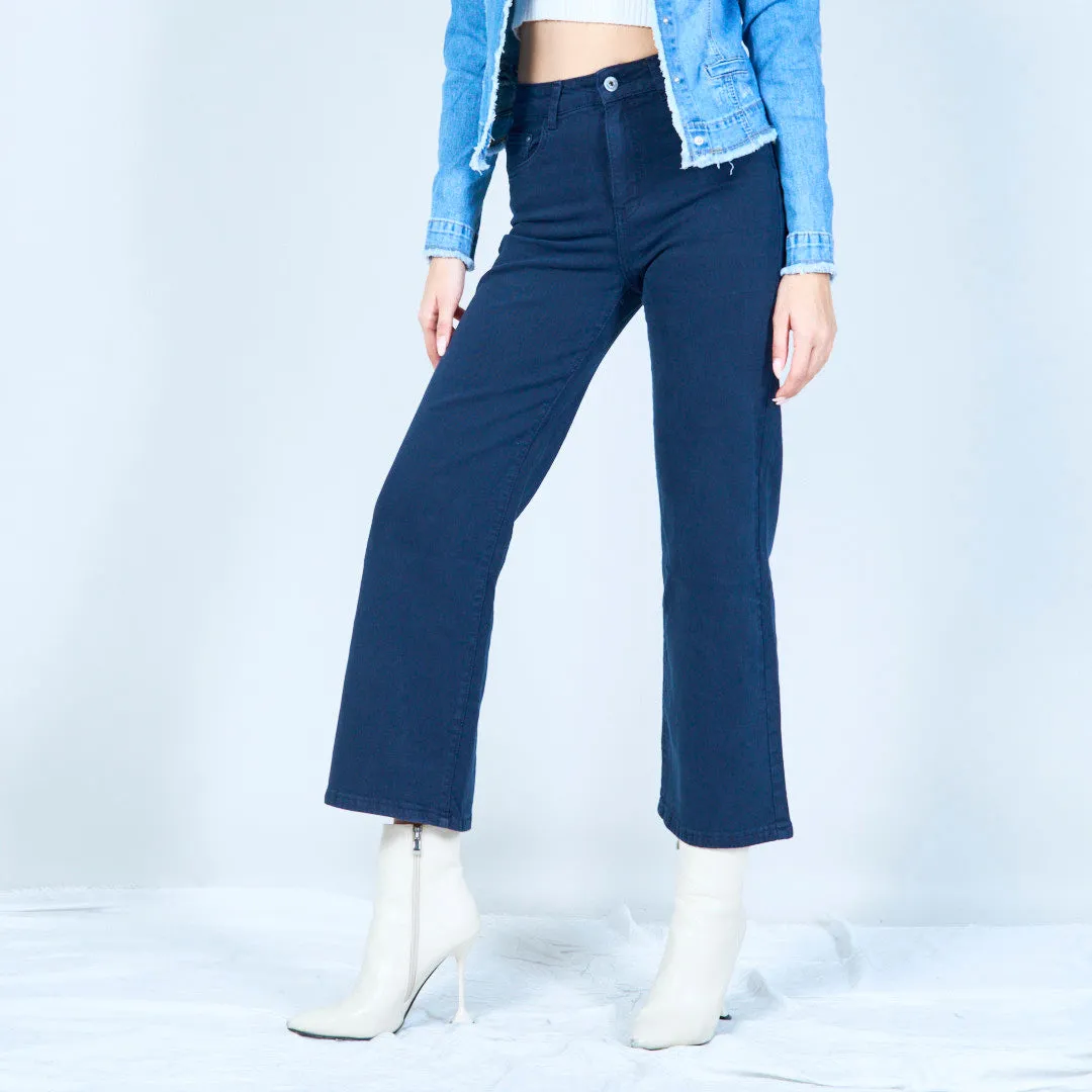 Straight-leg denim jeans wholesale