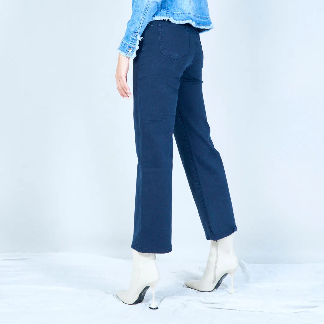 Straight-leg denim jeans wholesale