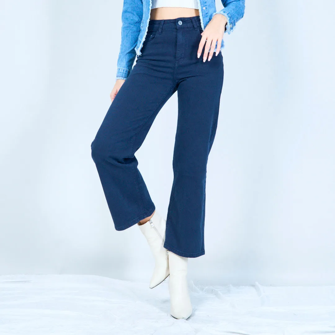 Straight-leg denim jeans wholesale