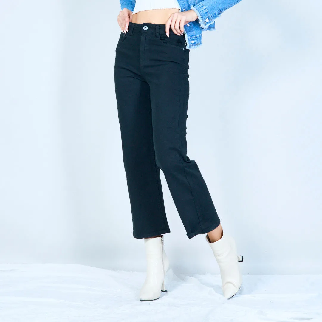 Straight-leg denim jeans wholesale