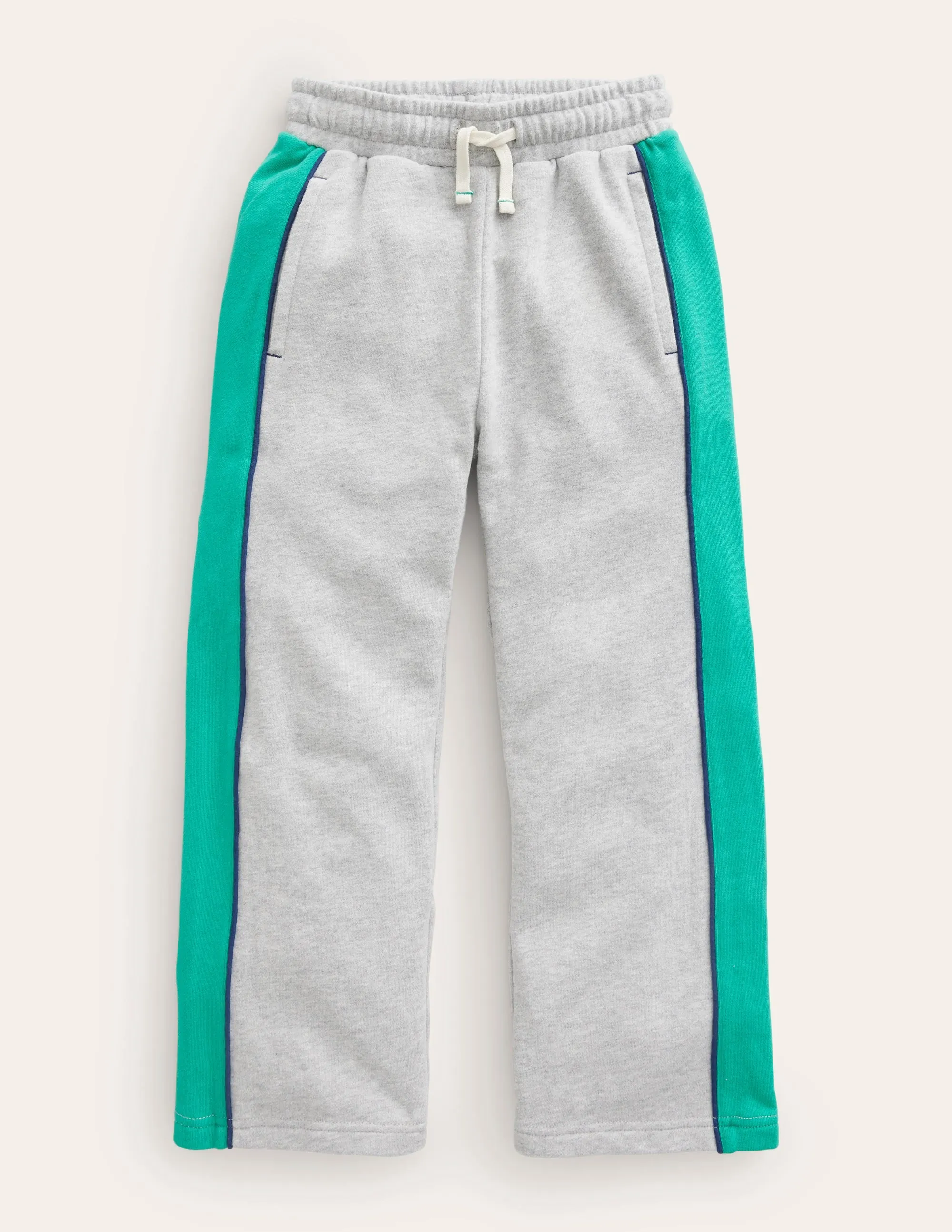 Straight Leg Joggers-Grey Marl