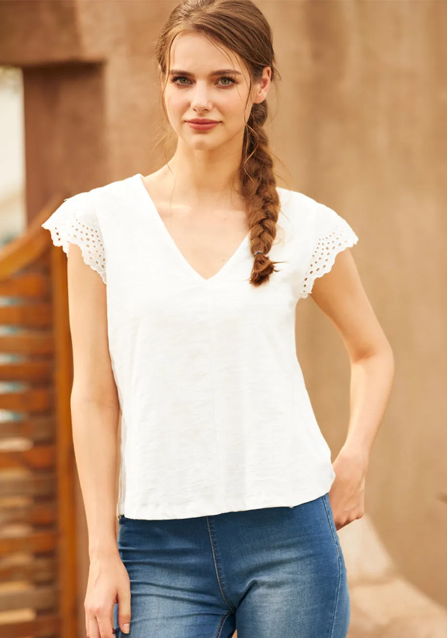 Timeless Eyelet Tee