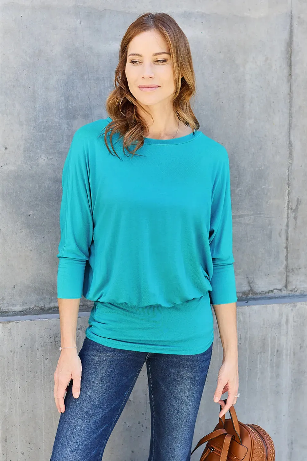 Timeless Turquoise Batwing Tee