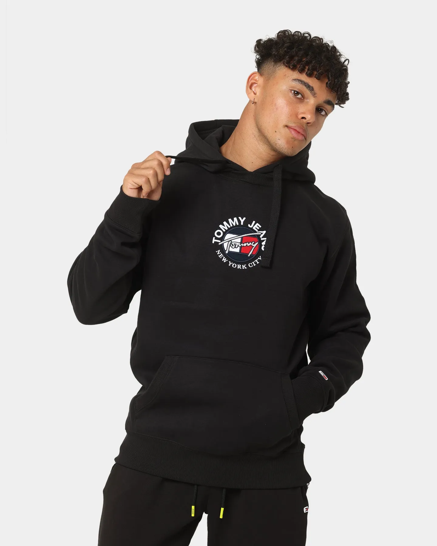 Tommy Jeans Timeless Tommy Hoodie Black