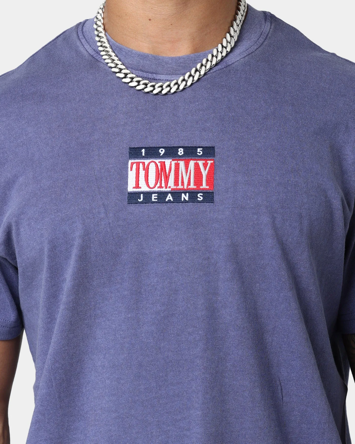 Tommy Jeans TJM Timeless Tommy 1 T-Shirt Dark Aster