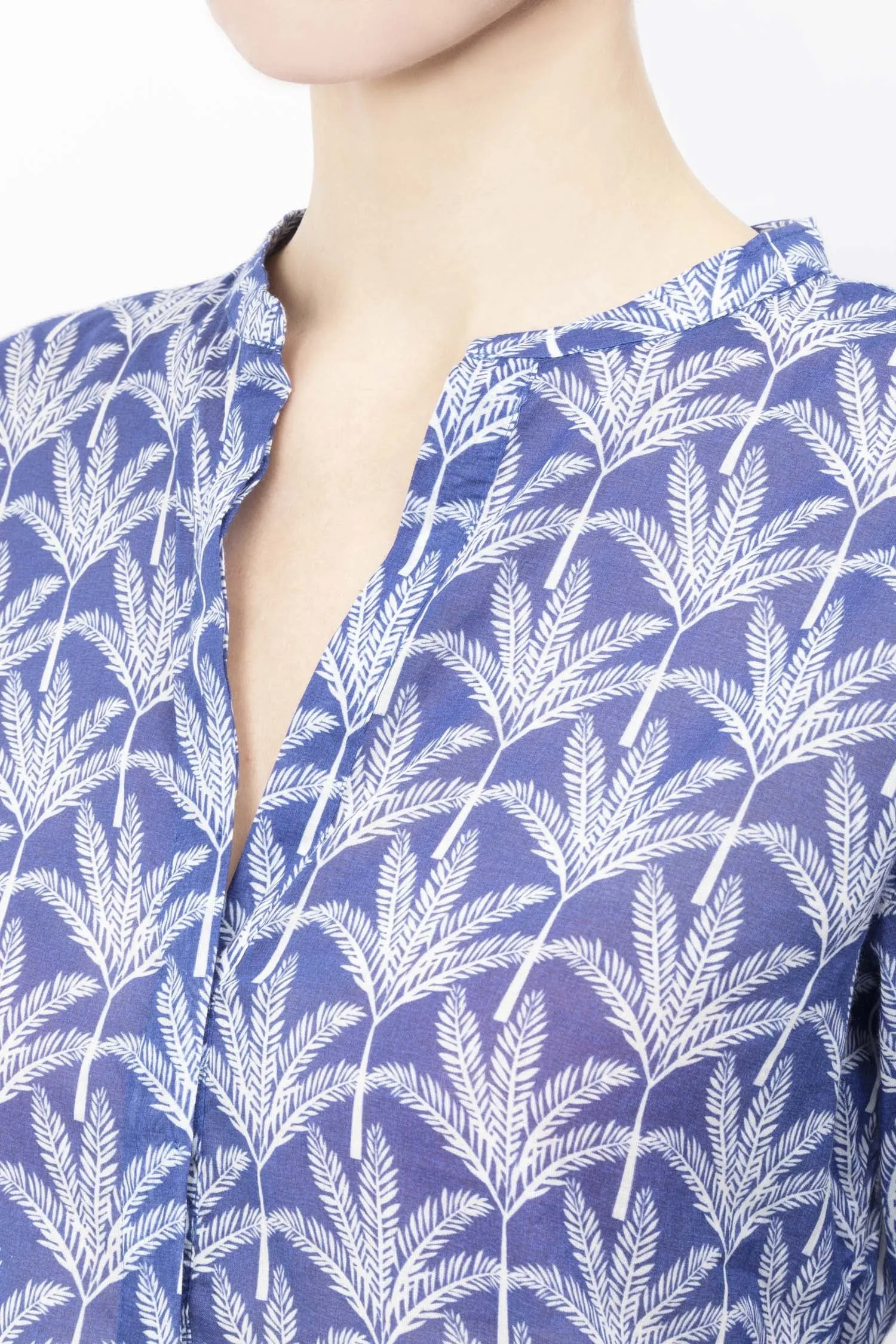 Tropical Printed Cotton Shirt