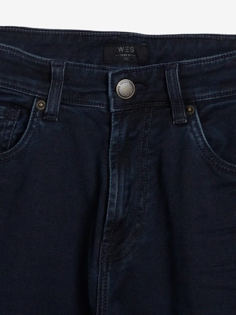 WES Casuals Indigo Slim-Fit Jeans