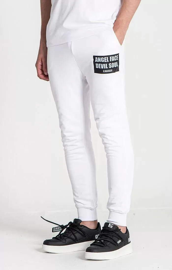 White Doppelganger Joggers