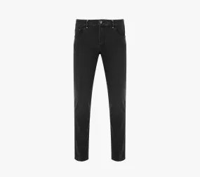 Zilli Slim Fit Jeans with Embossed Calf Skin Patch